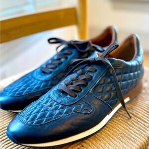 MEZLAN Men’s Blue Leather Shoes - Size 11